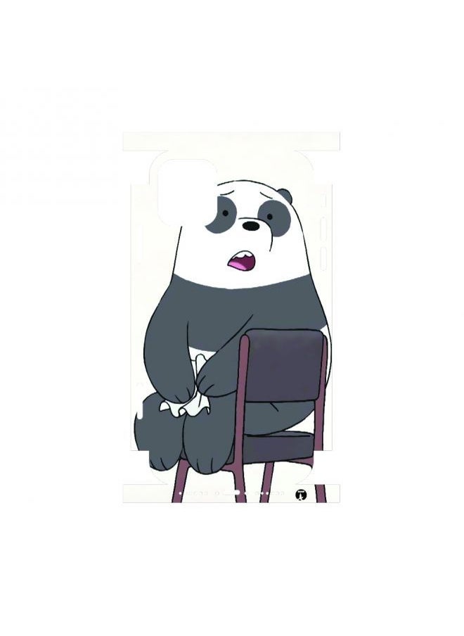 PRINTED Back Phone Sticker With The Edges FOR IPHONE 13 Animation Ice Bear From we bare bears by cartoon network
