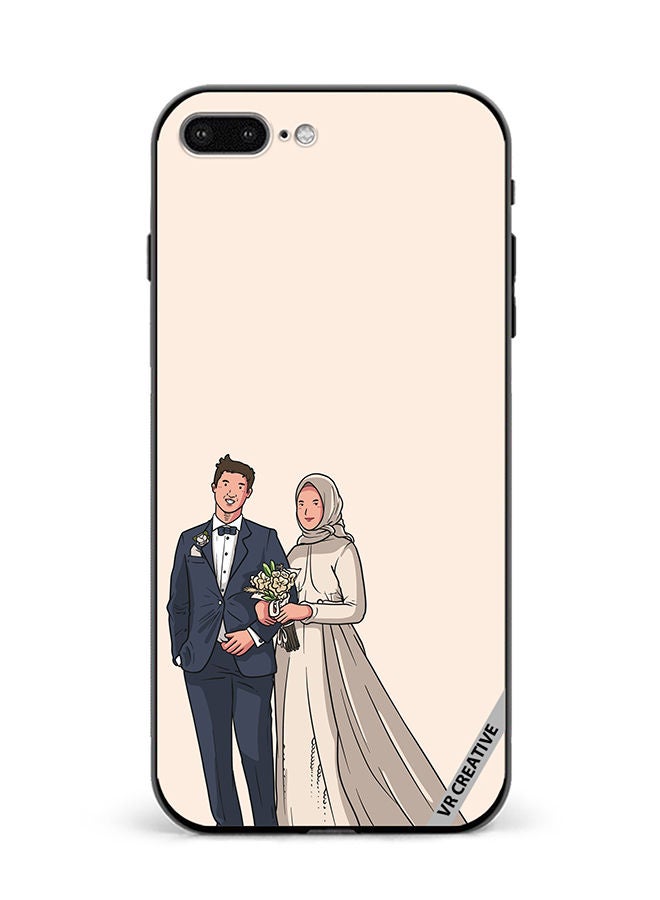 VR CREATIVE Protective Case Cover For Apple iPhone 7 Plus/8 Plus Wedding Design Multicolour - Image 1