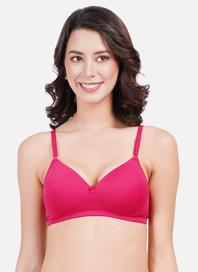 FIMS Pack Of 3 Full Coverage Lightly Padded Everyday Bras With All Day Comfort - Image 3