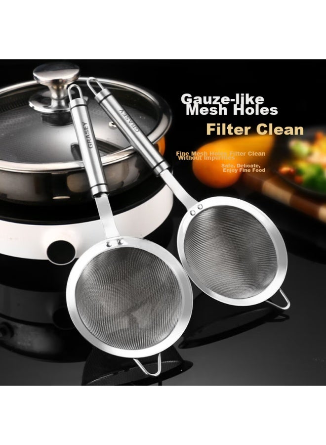 GRASEY Guangyi 304 Stainless Steel Strainer, Soy Milk Filter, Flour Sieve, Fine Mesh Screen, Oil Separator, Medicine Residue Strainer Gy7616  - Image 4