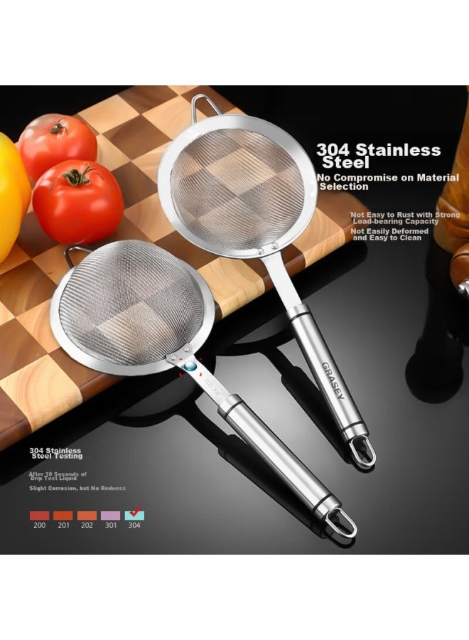 GRASEY Guangyi 304 Stainless Steel Strainer, Soy Milk Filter, Flour Sieve, Fine Mesh Screen, Oil Separator, Medicine Residue Strainer Gy7616  - Image 2