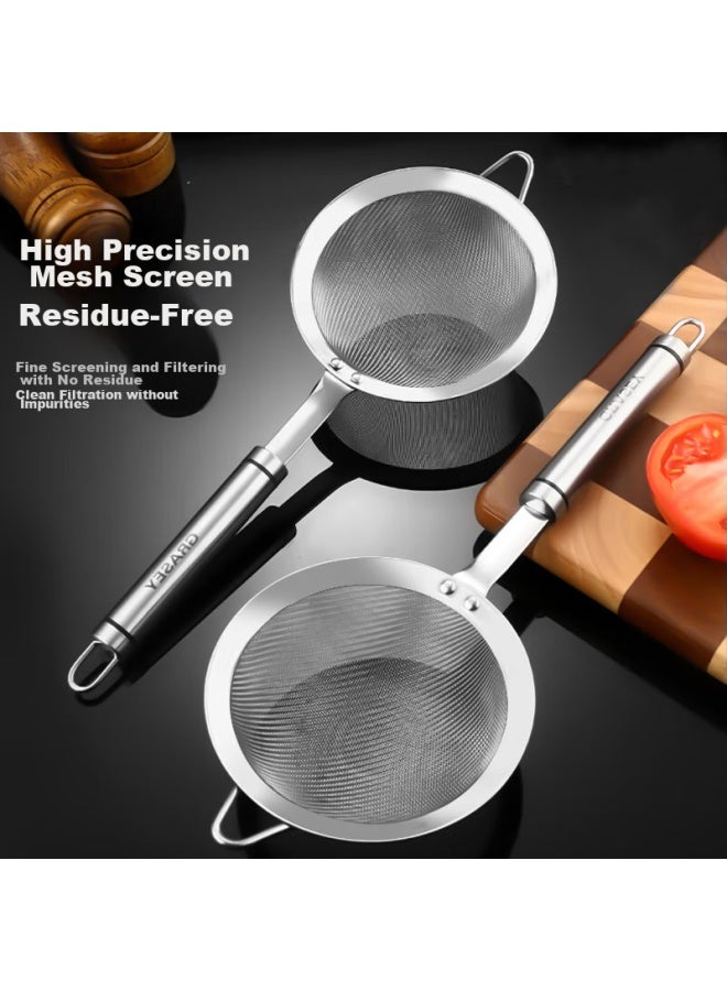 GRASEY Guangyi 304 Stainless Steel Strainer, Soy Milk Filter, Flour Sieve, Fine Mesh Screen, Oil Separator, Medicine Residue Strainer Gy7616  - Image 3