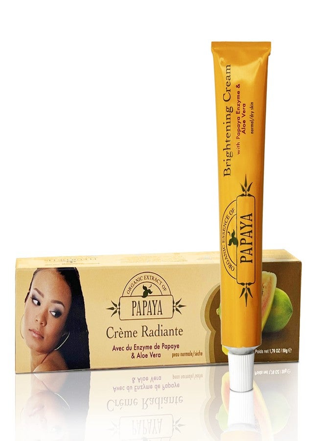 MITCHELL BRANDS Papaya Brightening Cream 50g - Formulated to Improve Clarity and Skin Radiance, Alpha Arbutin and Aloe Vera - Image 1