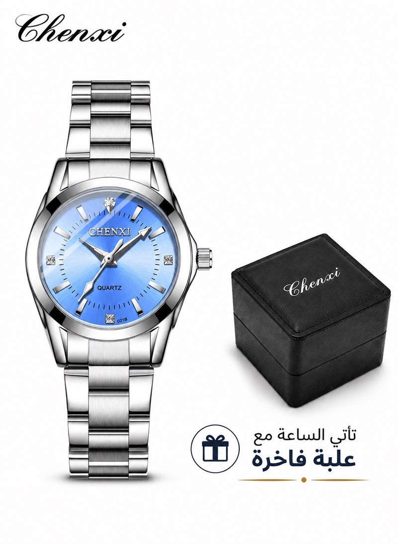 Chenxi Women’s Quartz Wrist Watch with Elegant Modern Design, Water Resistant, Scratch-Resistant Glass, Stainless Steel Strap with Elegant Box - Image 1