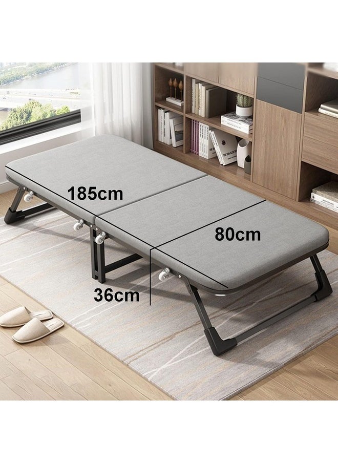 MYK - Rollaway Beds for Adults, Folding Bed with Mattress, Portable Folding Bed, Office Nap Folding Bed, for Home, Office, Camping - Image 1