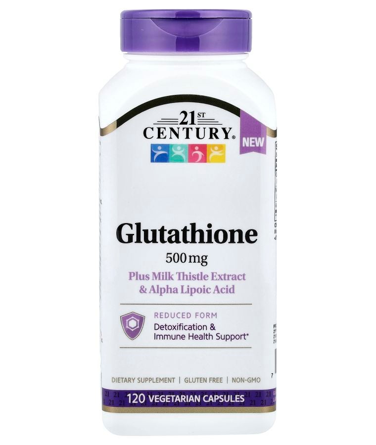 جلوتاثيون بلس مستخلص حليب الشوك وحمض ألفا ليبويك 120 كبسولة نباتية