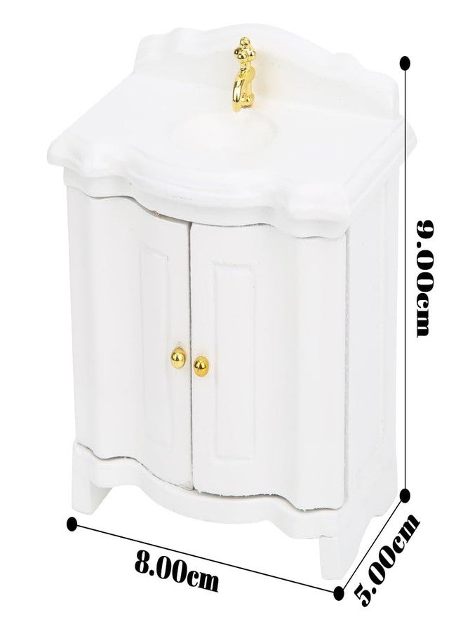 حوض غسيل صغير الحجم من غلومورا بمقياس 1:12، ملحق أثاث ديكور لبيت الدمى - Image 2