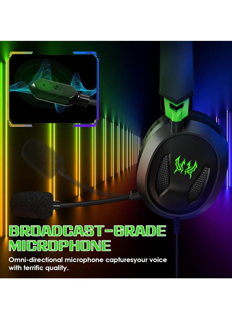 JAJEEK "NEW G3100 3.5mm Wired Gaming Headset – Over-Ear Headphones with Omni-Directional Microphone & Memory Foam Ear Cushions for PS5, PS4, Laptop, Tablet & Mobile Phones" - Image 4