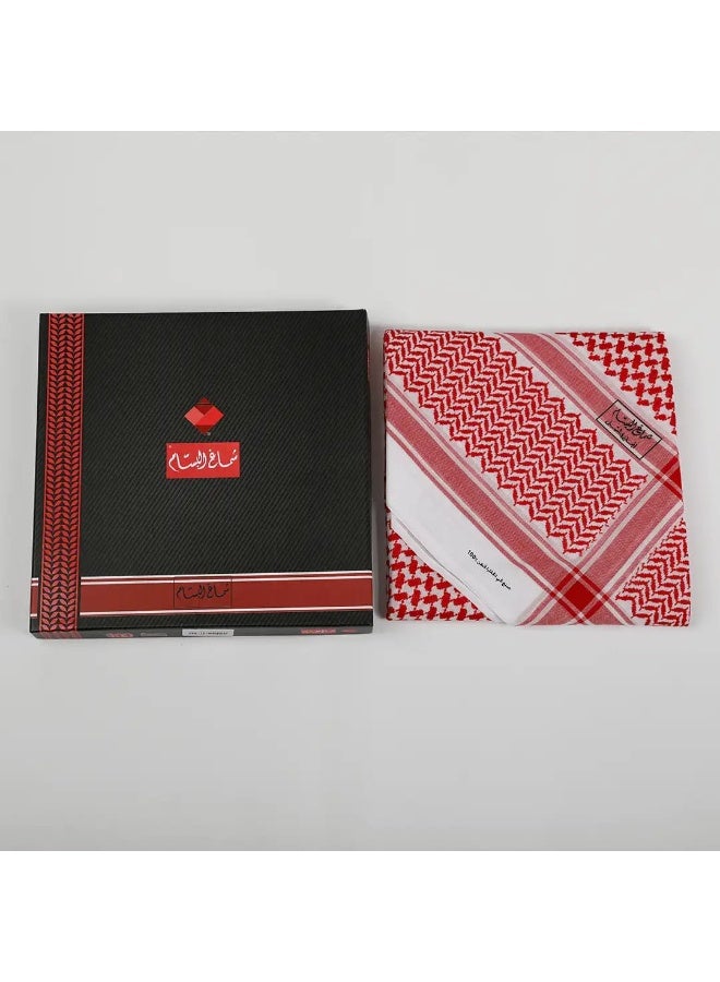 Al Bassam Black Seal Shemagh – Elegance Signed in Black - Image 1