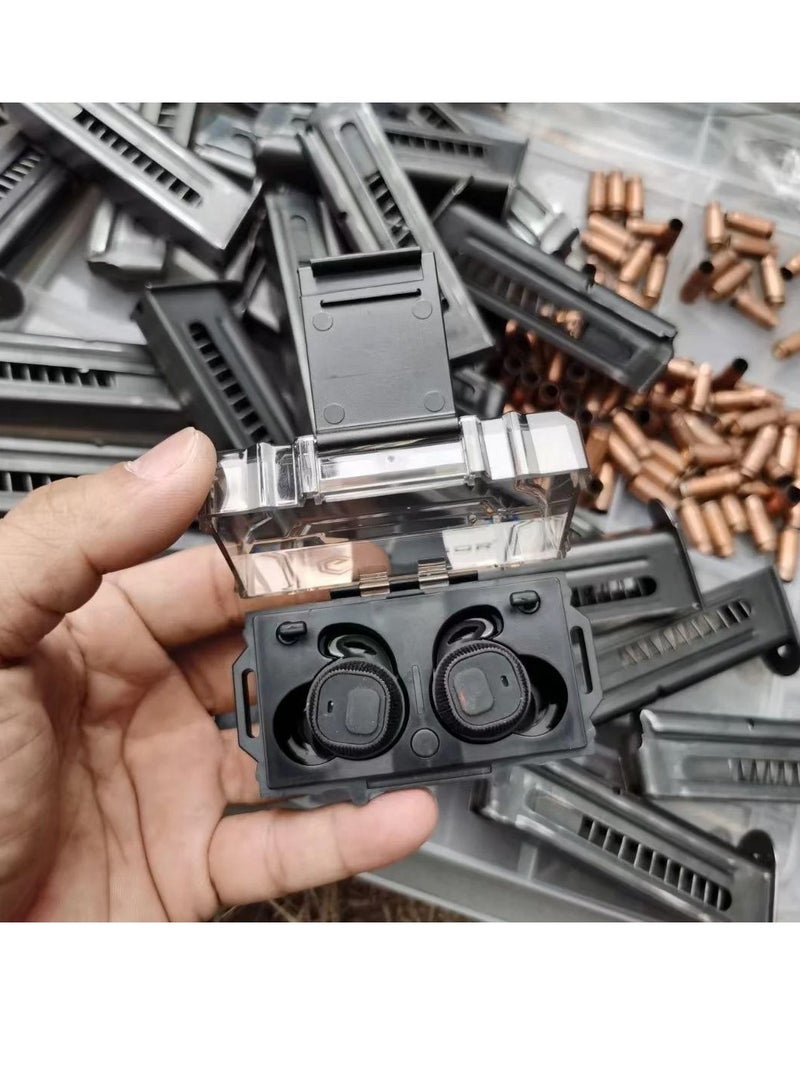 ارواق سماعات أذن M20، سماعات أذن تكتيكية لإلغاء الضوضاء، سدادات أذن محمولة وخفيفة الوزن وعالية الجودة، تصميم أنيق وسماعات أذن متينة لحماية السمع، (بني) - Image 5