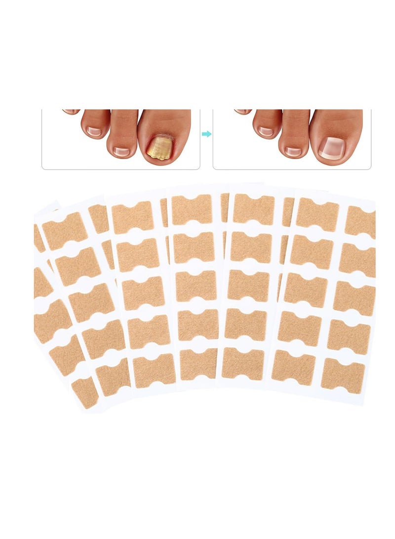 ECVV لصقات إصلاح الأظافر متعددة الاستخدامات 50 قطعة، علاج إصلاح أظافر القدم لفطر الأظافر، علاج لمدة 8 ساعات لاستعادة المظهر الصحي - Image 1
