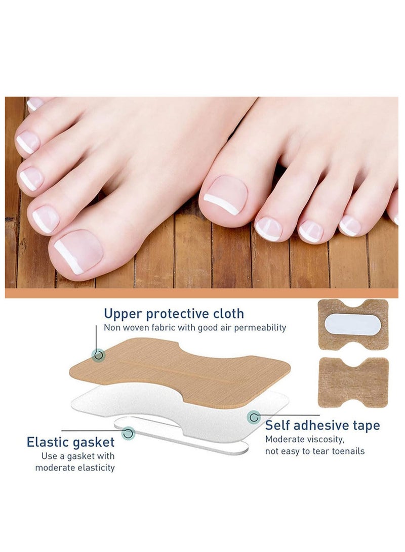 ECVV لصقات إصلاح الأظافر متعددة الاستخدامات 50 قطعة، علاج إصلاح أظافر القدم لفطر الأظافر، علاج لمدة 8 ساعات لاستعادة المظهر الصحي - Image 4
