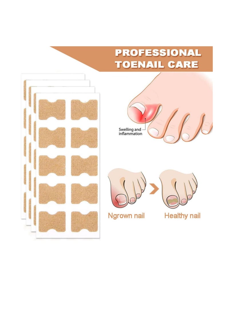 ECVV لصقات إصلاح الأظافر متعددة الاستخدامات 50 قطعة، علاج إصلاح أظافر القدم لفطر الأظافر، علاج لمدة 8 ساعات لاستعادة المظهر الصحي - Image 5