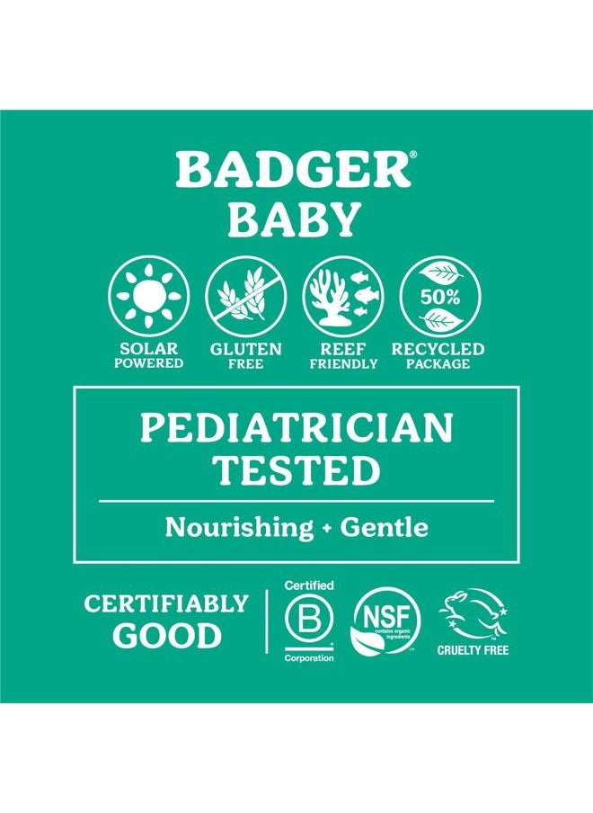 Badger Mineral Baby Sunscreen Cream SPF 40, 98% Organic Toddler Sunscreen with Zinc Oxide, Broad Spectrum, Reef Safe, Water Resistant, Pediatrician Tested Baby Sunblock for Sensitive Skin, 2.9 fl oz  - Image 3