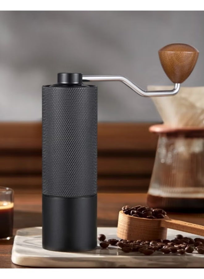 Portable Manual Coffee Grinder with Hexagonal Conical Burr, Food Safe Stainless Steel Hand Coffee Bean Grinder for Espresso Drip Coffee