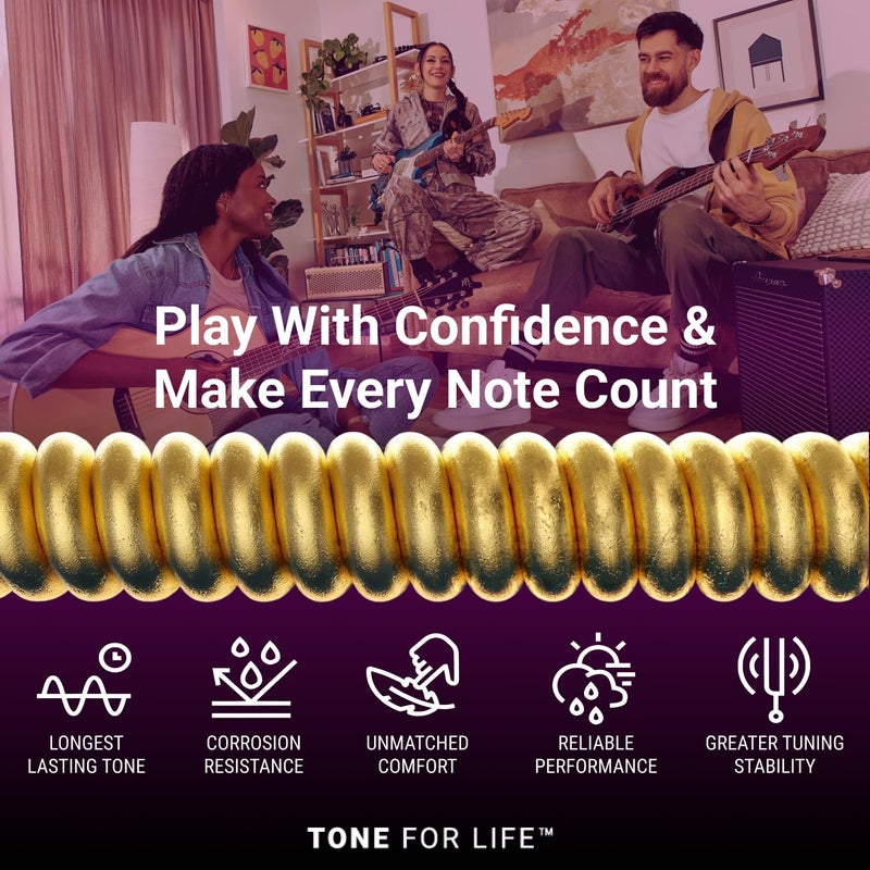 Elixir Strings, Acoustic Guitar Strings, 80/20 Bronze with POLYWEB Technology, Longest-Lasting Warm Tone with Comfortable Feel, 6 String Set, Light/Medium 12-56 - Image 4