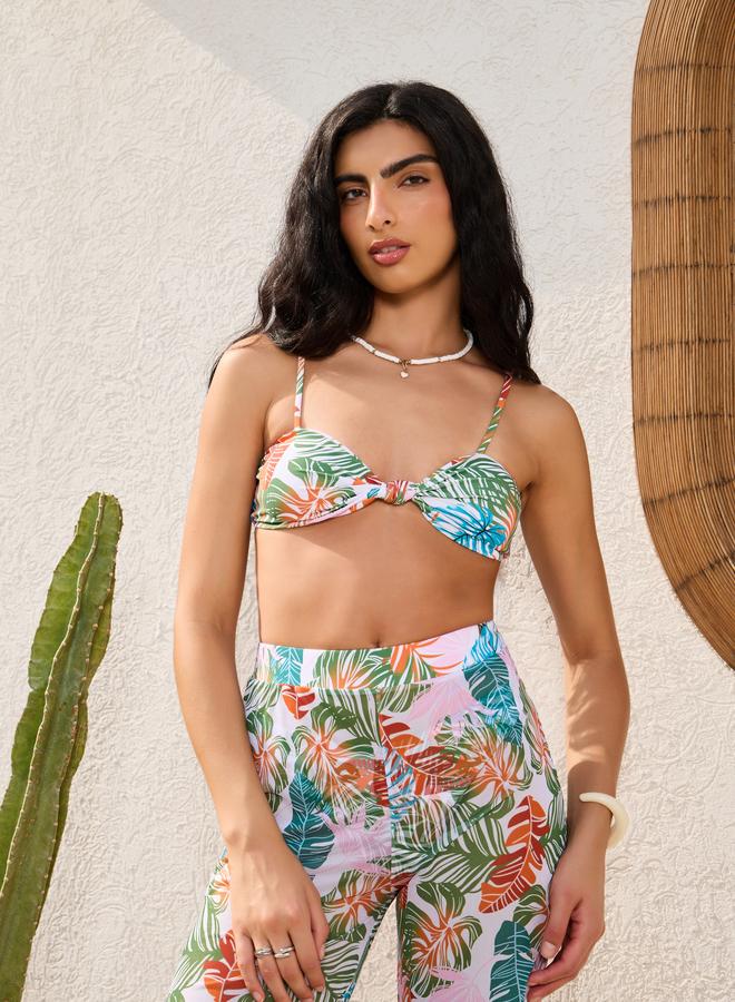 Styli Pack of 3 - Palm Leaf Multi Print Padded Bikini, Brief and Loose Fit Pants - Image 5