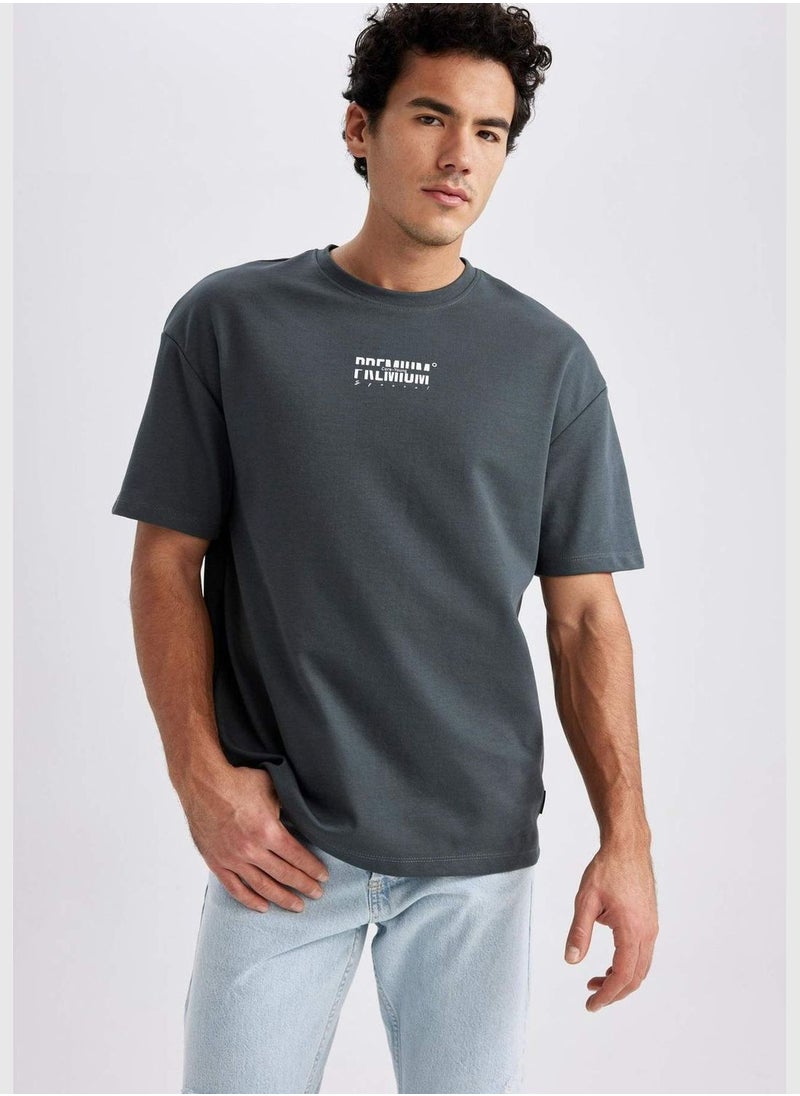 DeFacto Man Crew Neck Short Sleeve Knitted T-Shirt  - Image 5