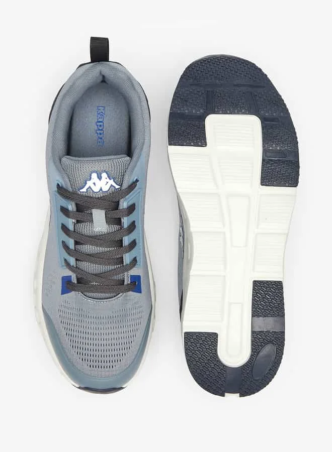 Kappa Men's Textured Sports Shoes with Lace-Up Closure