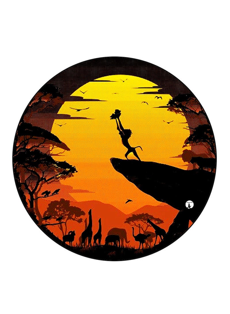 Disney Printed Mouse Pad  Round  Multicolour