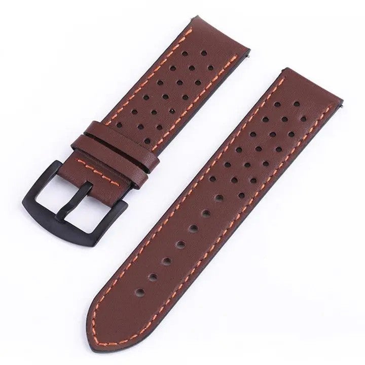Bluejw 18mm 20mm 22mm 24mm Genuine Leather Watch Band Replacement Strap for Samsung Galaxy Watch & HUAWEI Smart Watches – Premium Wrist Bracelet Compatible with Multiple Models - Image 4