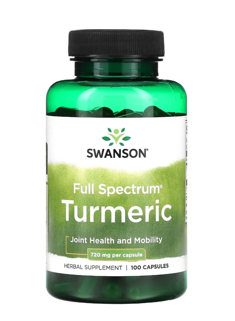 سوانسون كركم كامل الطيف 720 مجم 100 كبسولة - Image 1