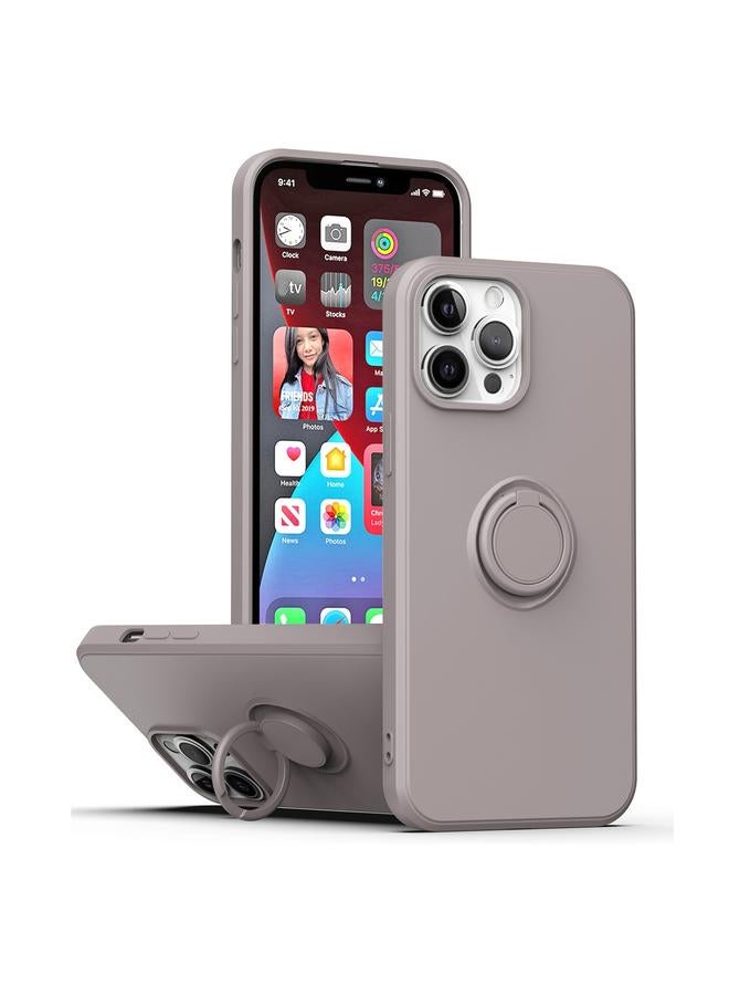 اس-توب جراب لهاتف iPhone 15 مع حامل حلقي من السيليكون - Image 1