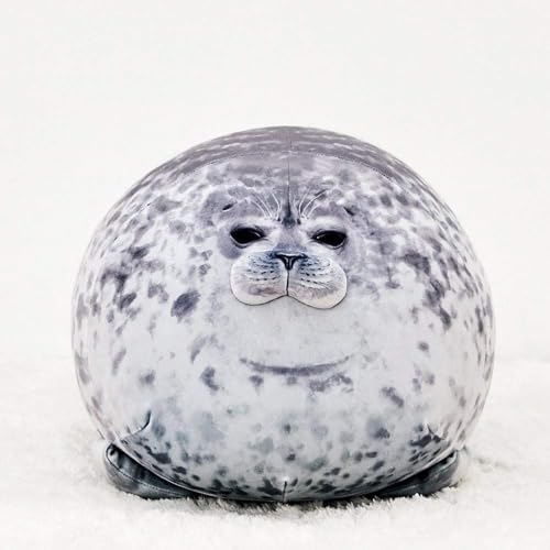 MerryXD Chubby Blob Seal Pillow,Stuffed Cotton Plush Animal Toy Cute Ocean Medium(17.6 in) - Image 4