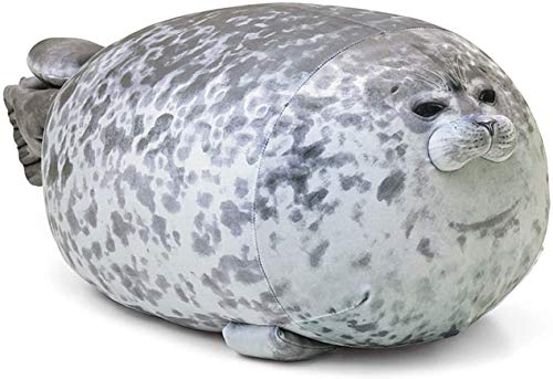 MerryXD Chubby Blob Seal Pillow,Stuffed Cotton Plush Animal Toy Cute Ocean Medium(17.6 in) - Image 1