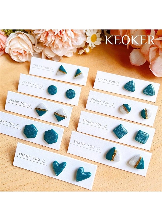 Keoker Polymer Clay Cutters - Geometric Clay Cutters, Polymer Clay Cutters for Earrings Jewelry Making, 10 Shapes Regular Clay Earrings Cutters - Image 4