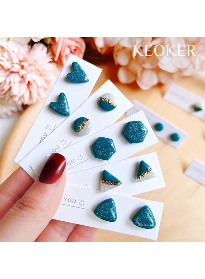 Keoker Polymer Clay Cutters - Geometric Clay Cutters, Polymer Clay Cutters for Earrings Jewelry Making, 10 Shapes Regular Clay Earrings Cutters - Image 3