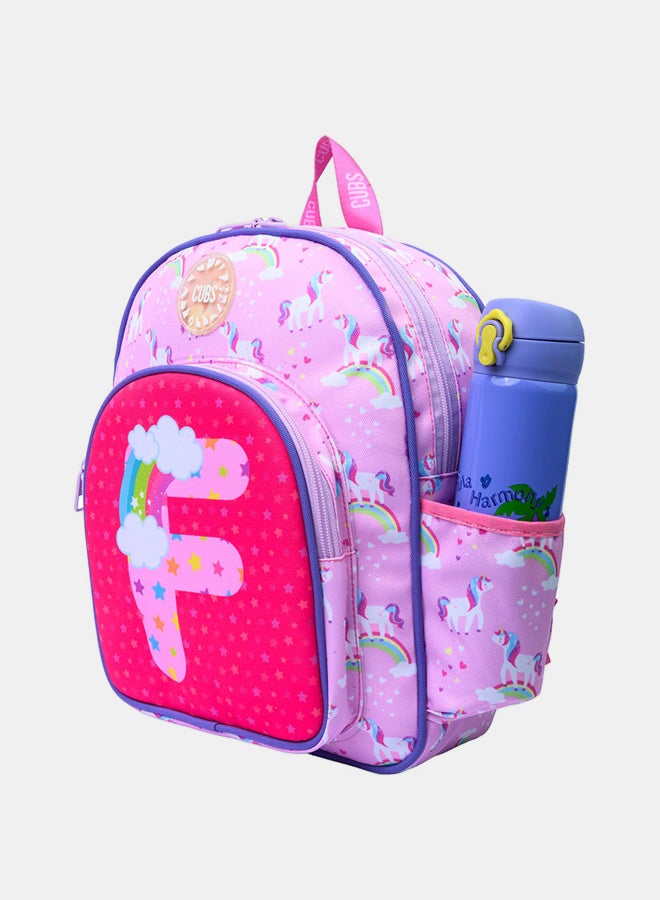 CUBS Nursery Pink Unicorn Letter F Bag - Image 2