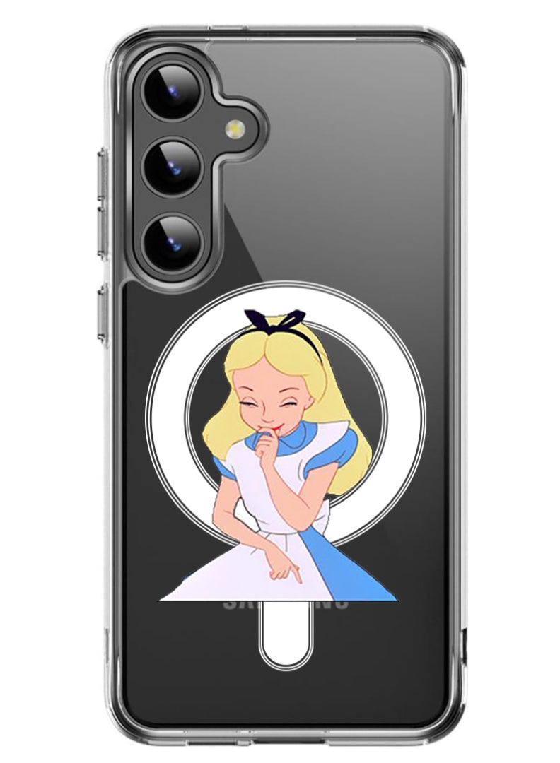 Theodor Magnetic Case for Samsung Galaxy S24 Plus 6.7-inch Compatible with MagSafe Wireless Charging, Shockproof Phone Bumper Cover Alice Gigling - Image 1