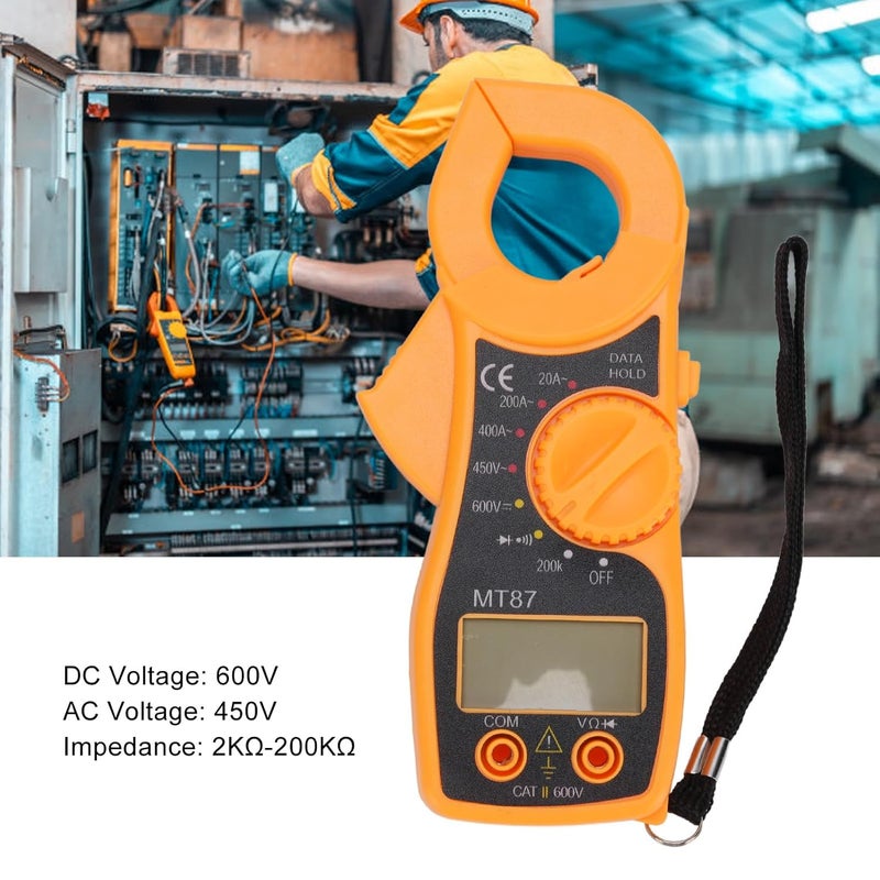 Multifunctional Digital Clamp Multimeter Tester, Voltage Current Impedance Meter with Large LCD Display, Electrical Repair Tool for Home Use, Made of ABS Material - Image 3
