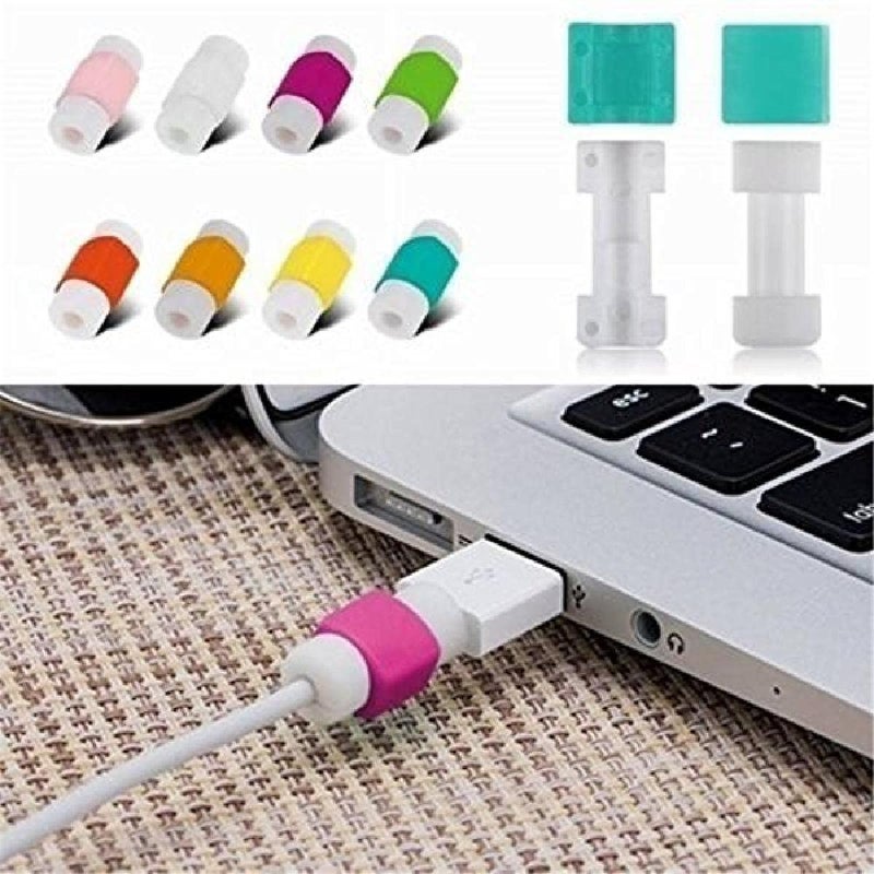 FUNI Practical Cute Cartoon USB Cable Protector Cases, Phone Protect Accessory Flexible Plastic Charger Cable Saver, For IPhone/Ipad Headset Charger Cord 10Pcs, for Cellphone Data Lines - Image 3