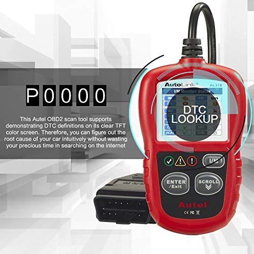 Autel أوتيل أوتولينك AL319 جهاز فحص OBD2 للسيارات قارئ رموز أعطال المحرك أداة تشخيص فحص CAN لجميع سيارات بروتوكول OBD II منذ 1996 - Image 5