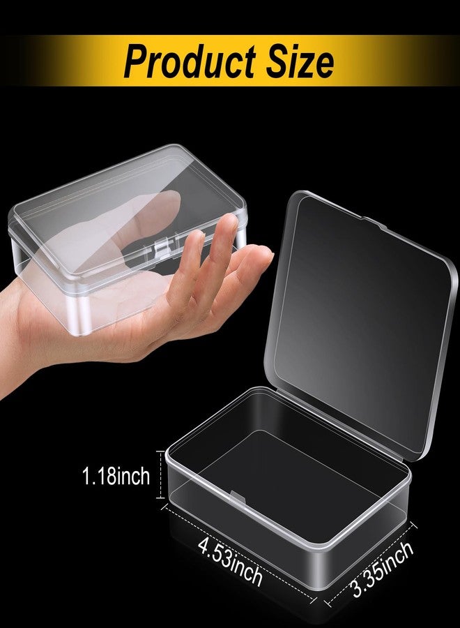 Dcocdeely 30 Pcs Plastic Crayon Box with Lid, Clear Crayon Organizer Crayon Holder Case Crayon Storage Containers for Art Crafts School Classroom Supplies (30) - Image 2