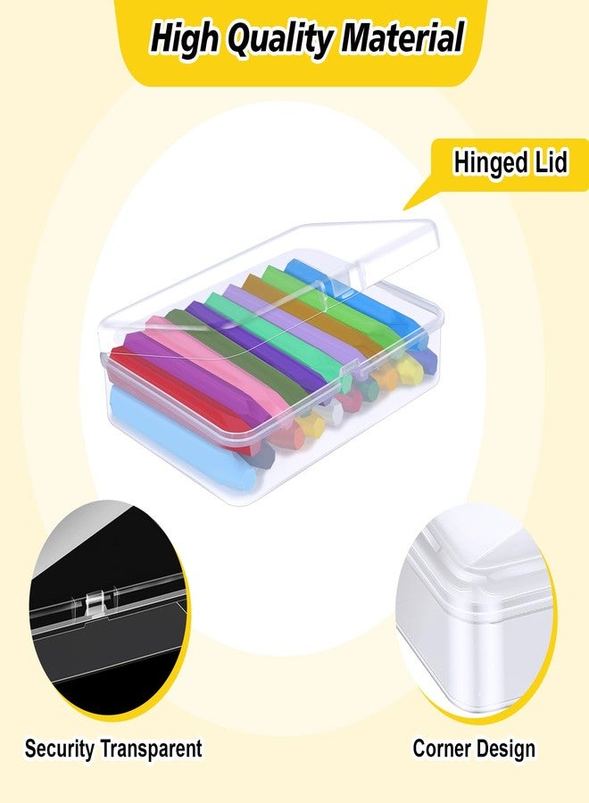 Dcocdeely 30 Pcs Plastic Crayon Box with Lid, Clear Crayon Organizer Crayon Holder Case Crayon Storage Containers for Art Crafts School Classroom Supplies (30) - Image 3