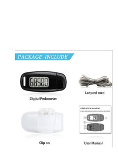 Y&D 3D Pedometer with Clip and Strap, Simple Walking Step Counter, USB Rechargeable Accurate Daily Target Monitor, Exercise Time  - Image 5