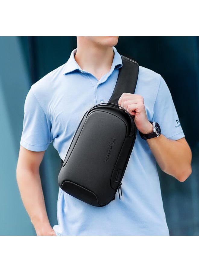 Mark Ryden Chest Bag, Men's Shoulder Bag, Anti-theft Crossbody Bag, Large Capacity Travel Water-resistant Ipad Bag, Mr7510 Elite Gray - Image 5