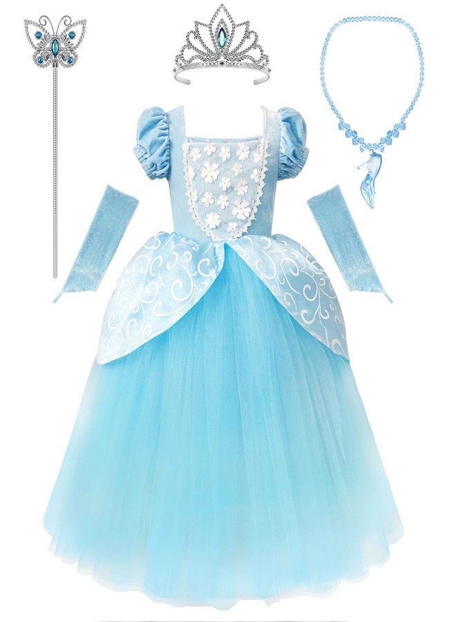 CQDY Girls Princess Dress Fancy Costume Role Play Ball Gown Halloween Party Dress up With accessories - Image 2