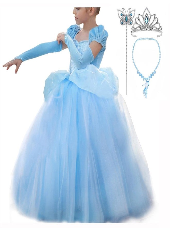 CQDY Girls Princess Dress Fancy Costume Role Play Ball Gown Halloween Party Dress up With accessories - Image 1