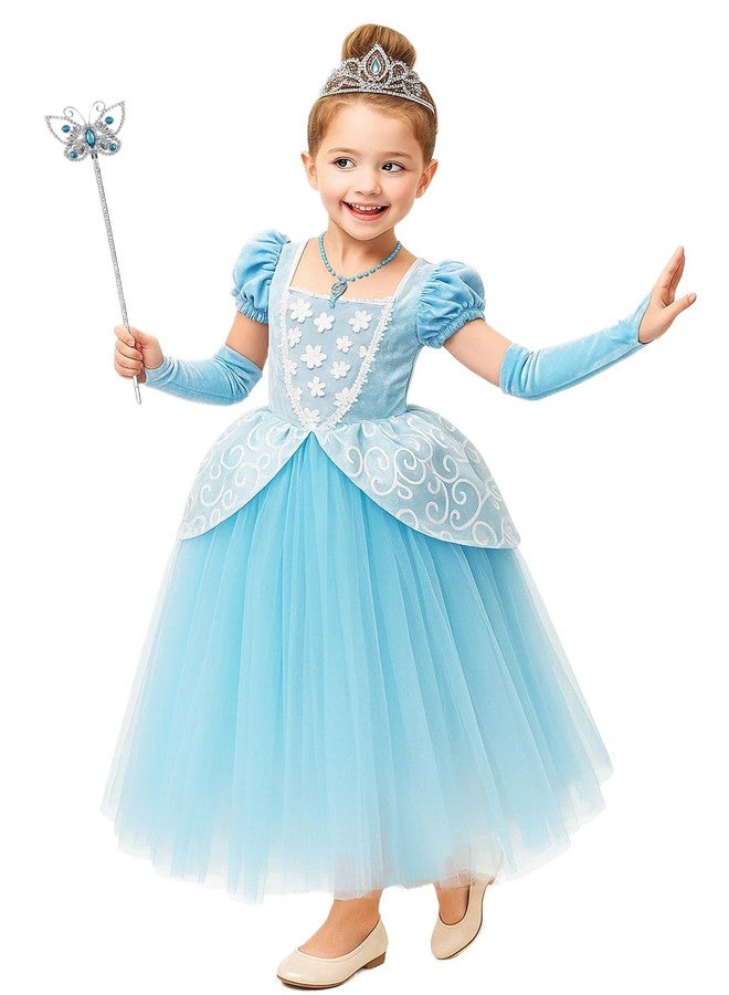 CQDY Girls Princess Dress Fancy Costume Role Play Ball Gown Halloween Party Dress up With accessories - Image 3