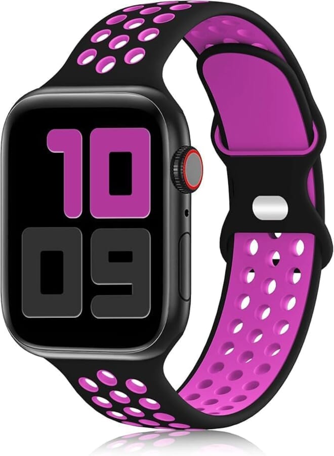 Next Next Store Sport Band Compatible with iWatch 38mm 40mm 41mm Series 1 to 9, Breathable Silicone Sport Band for Men Women, Sport and Comfortable Experience.
