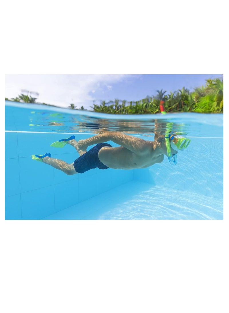 Bestway Bestway kids snorkel mask anti-leak, uv protected, adjustable - +7 Years - No:25019  - Image 2