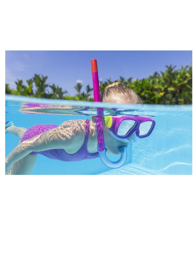 Bestway Bestway kids snorkel mask anti-leak, uv protected, adjustable - +7 Years - No:25019  - Image 5
