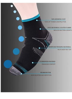 KASTWAVE 3 Pairs Compression Socks for Women and Men Upgraded Sport Plantar Fasciitis Arch Support Low Cut Compression Foot Socks Best for Athletic Sports, Running, Travel  - Image 3