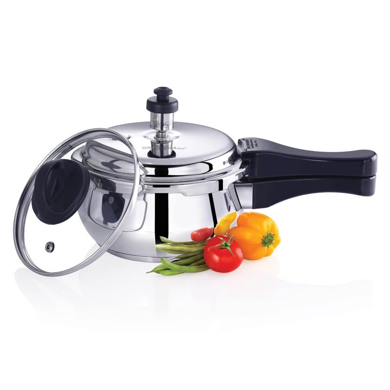 Premier Stainless Steel Induction Bottom Handi Cooker With Glass Lid - Image 2