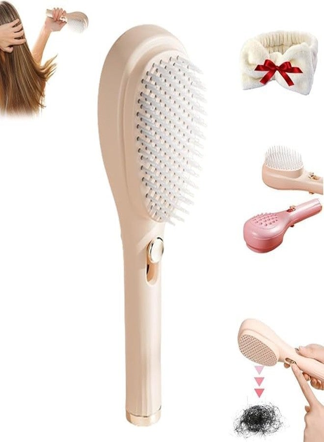 Onward Anti-Static Massage Comb with Retractable Bristles Self-Cleaning Hair Brush - Image 3