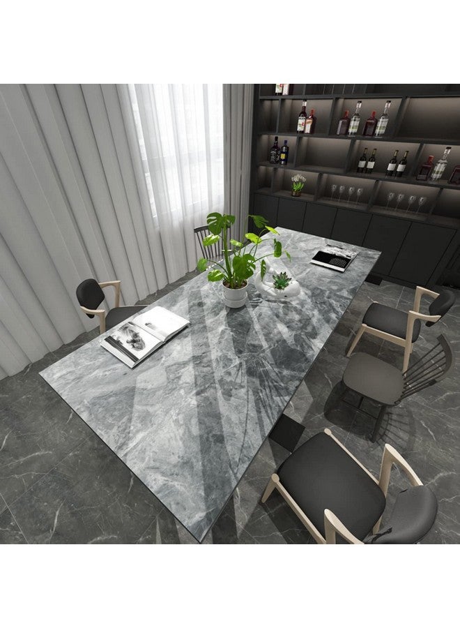 ورق اتصال من الرخام الرمادي ورق حائط من الجرانيت الرمادي المقشر ورق اتصال كونترتوب قابل للإزالة لاصق مقاوم للماء سميك غير لامع مظهر رخامي ورق حائط لفة ورق حائط لطاولة المطبخ من الفينيل - Image 3